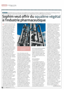 Sophim squalène végétal vaccin 